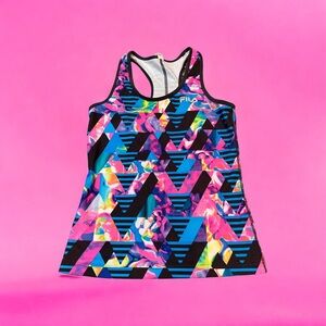 Girls Fila Racerback Tank Top (M 10-12)